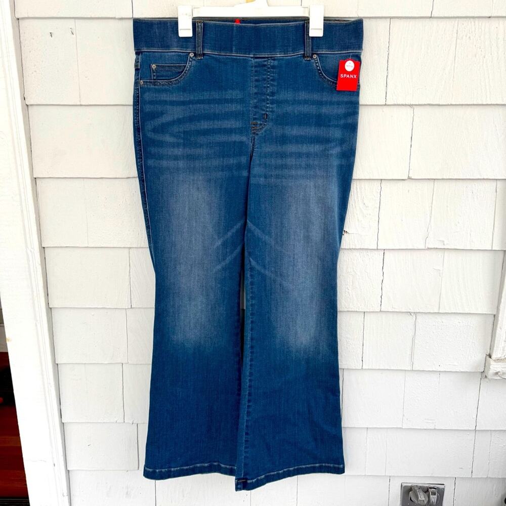SPANX Everywhere Flare Jeans Vintage Indigo size 1X NEW NWT
